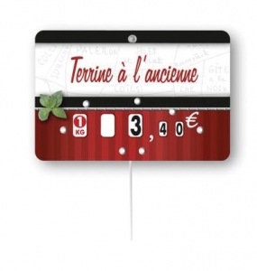 tiquette prix boucherie