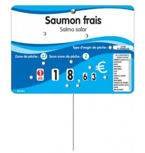 tiquette poissonnerie