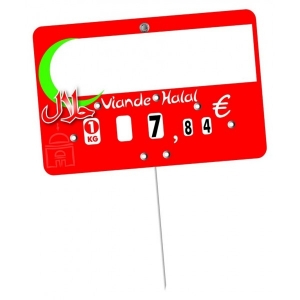 tiquettes pour boucherie halal