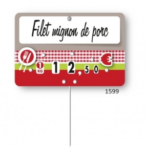 etiquette prix boucherie