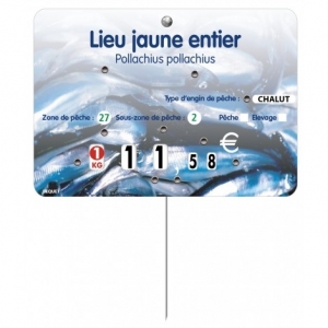 tiquette poisson