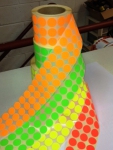 pastille adhsive fluo pourcentage